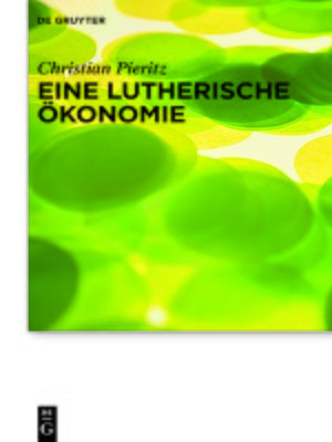 cover image of Eine lutherische Ökonomie
